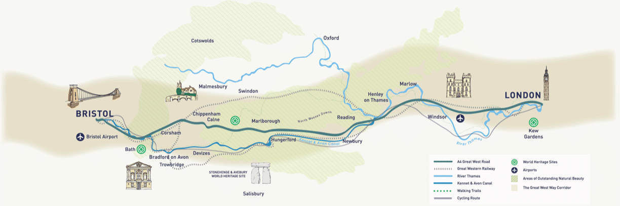 Great West Way Map